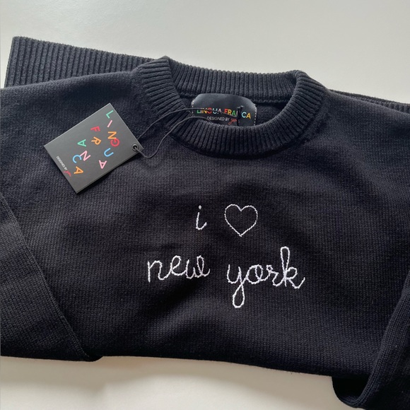 Lingua Franca Sweaters - Lingua Franca ‘I Love New York' Black Maxine Sweater
